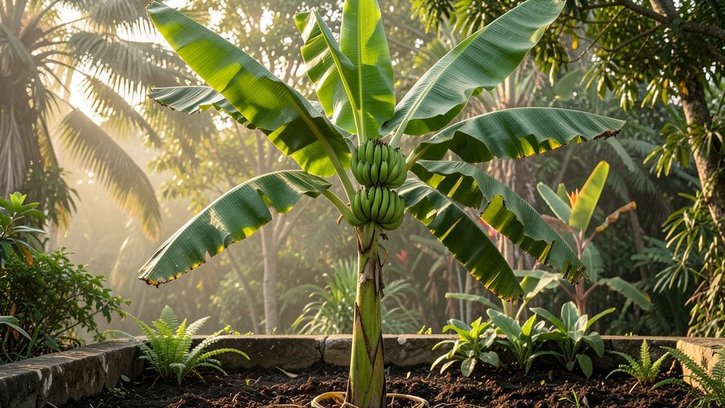 Banana Tree With Bananas: Tropical Harvest in 3 Years With Proper Care