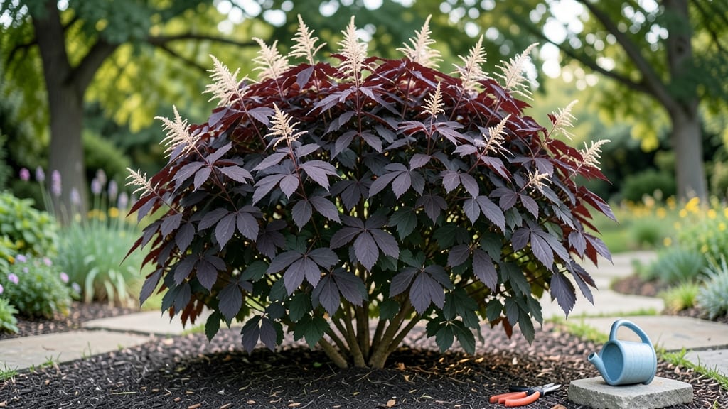 Full Grown Royal Purple Smoke Tree: Pruning Secrets for Year-Round Starburst Drama