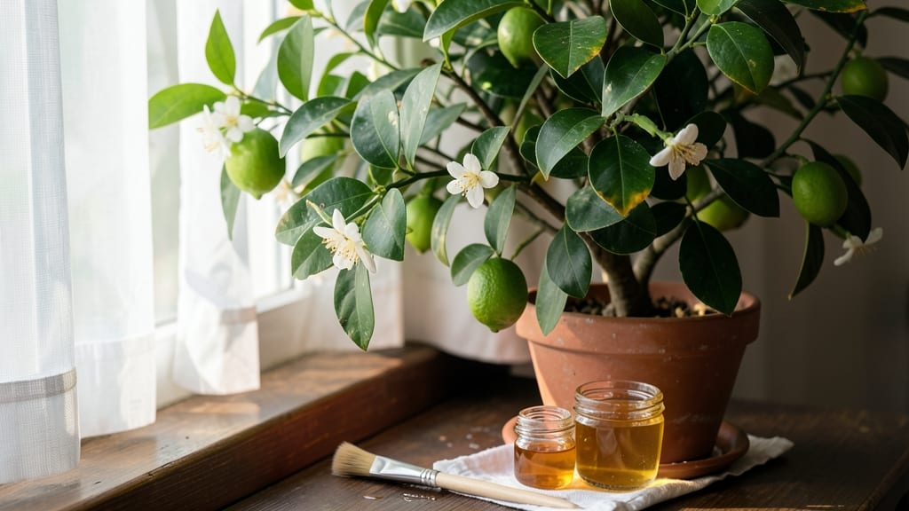 How to Pollinate Indoor Lemon Trees: Gentle Brush Method for Sweet Fruit