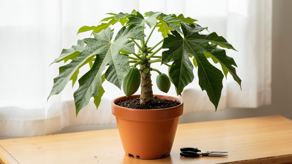 Indoor Papaya Tree: Tropical Fruit Growth in Containers