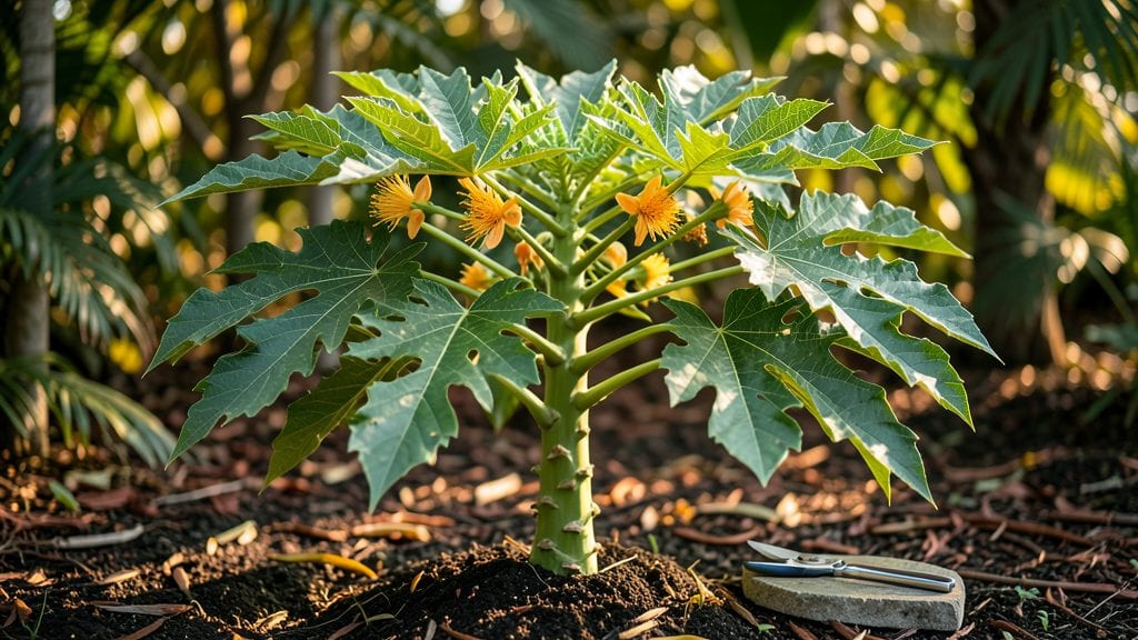 Papaya Tree Blooms: Year-Round Fruit Bounty With Strategic Pruning