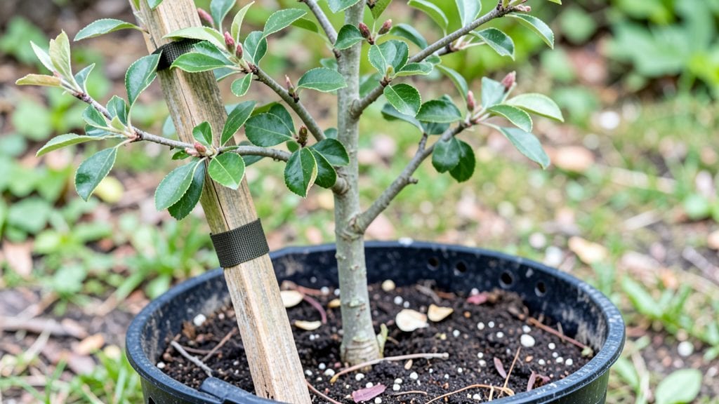 Staking Small Trees: Strong Roots, Straight Growth in 3 Steps